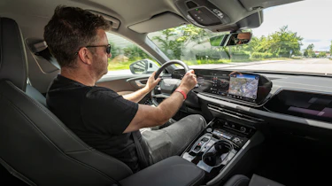 Audi A5 e-hybrid quattro Steve Walker driving