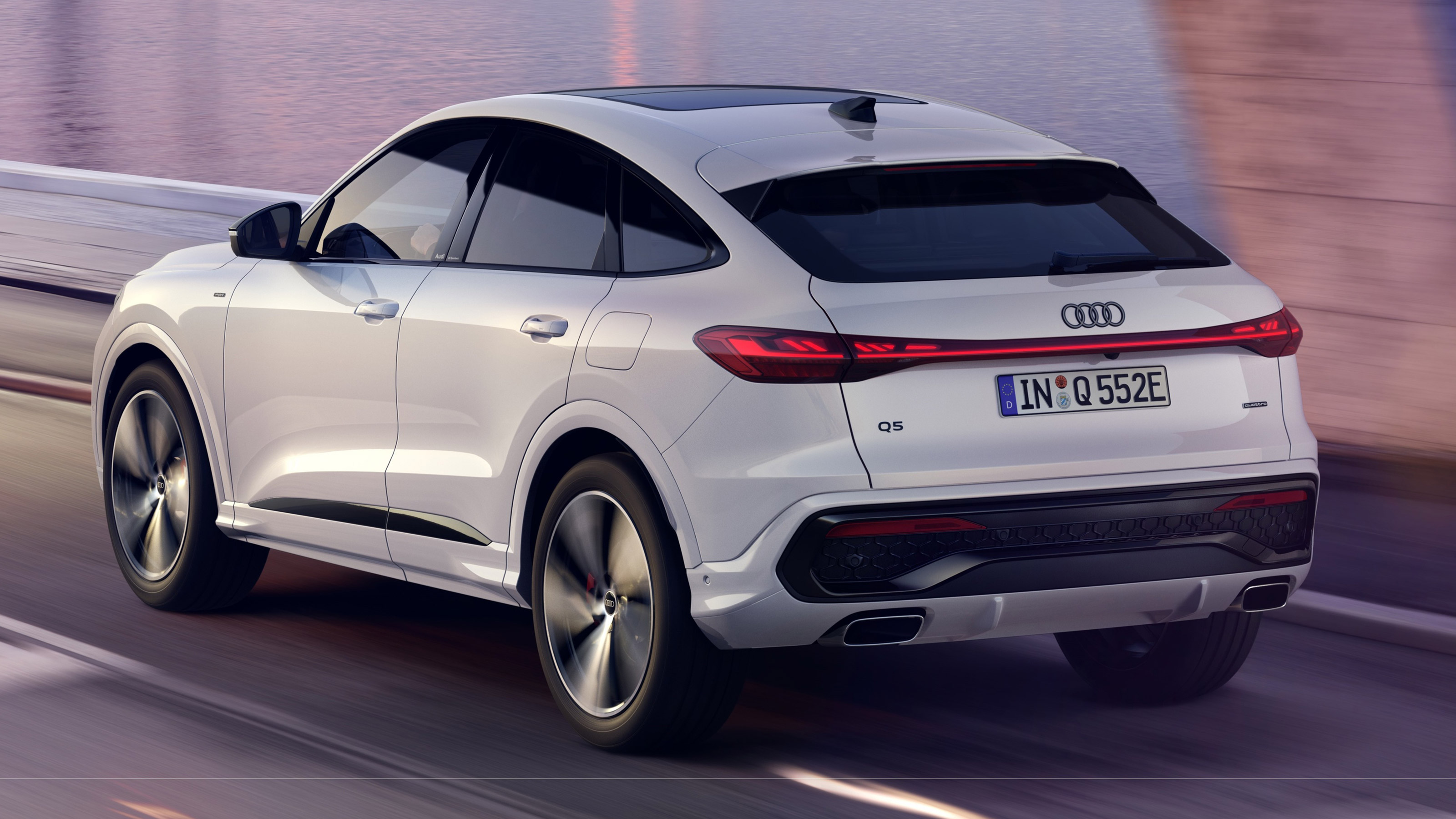 Audi Q5 e-hybrid - rear action