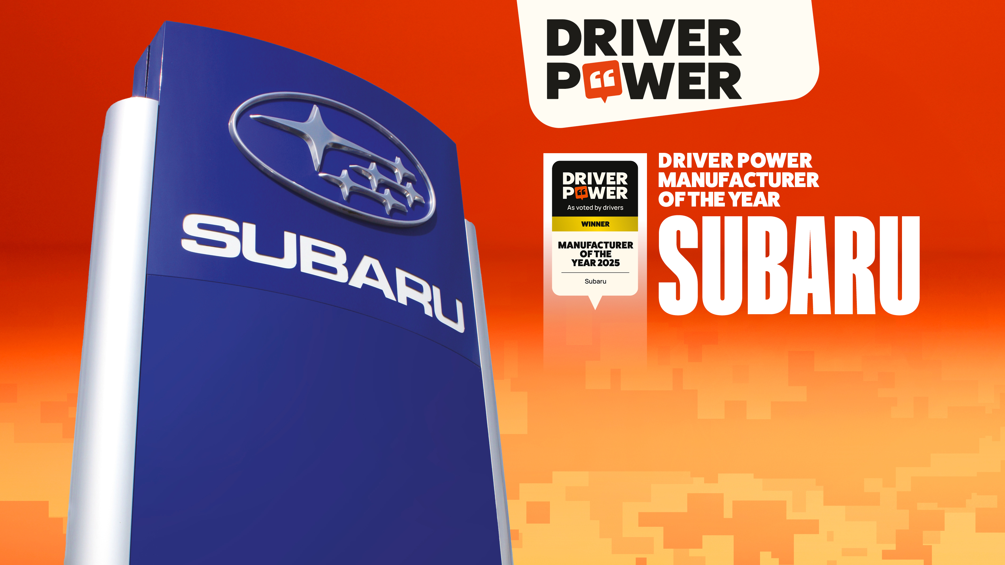 Driver Power Manufacturer Award 2025: Subaru