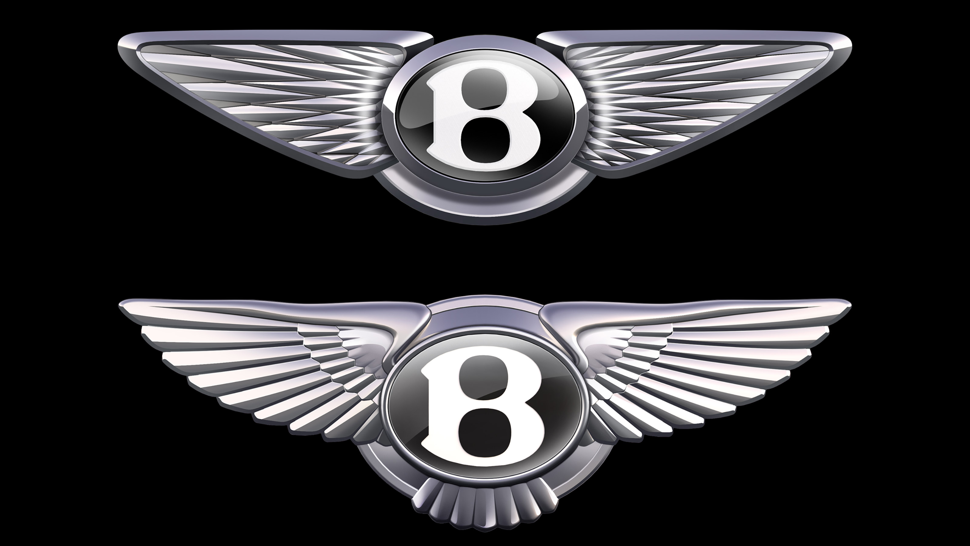 Bentley logo - before and after