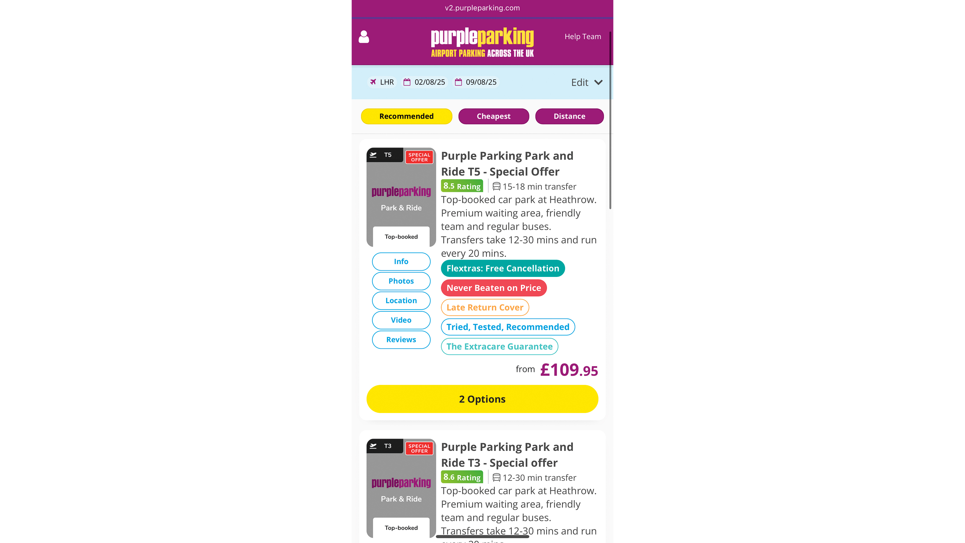 Best online airport parking sites - Purple Parking