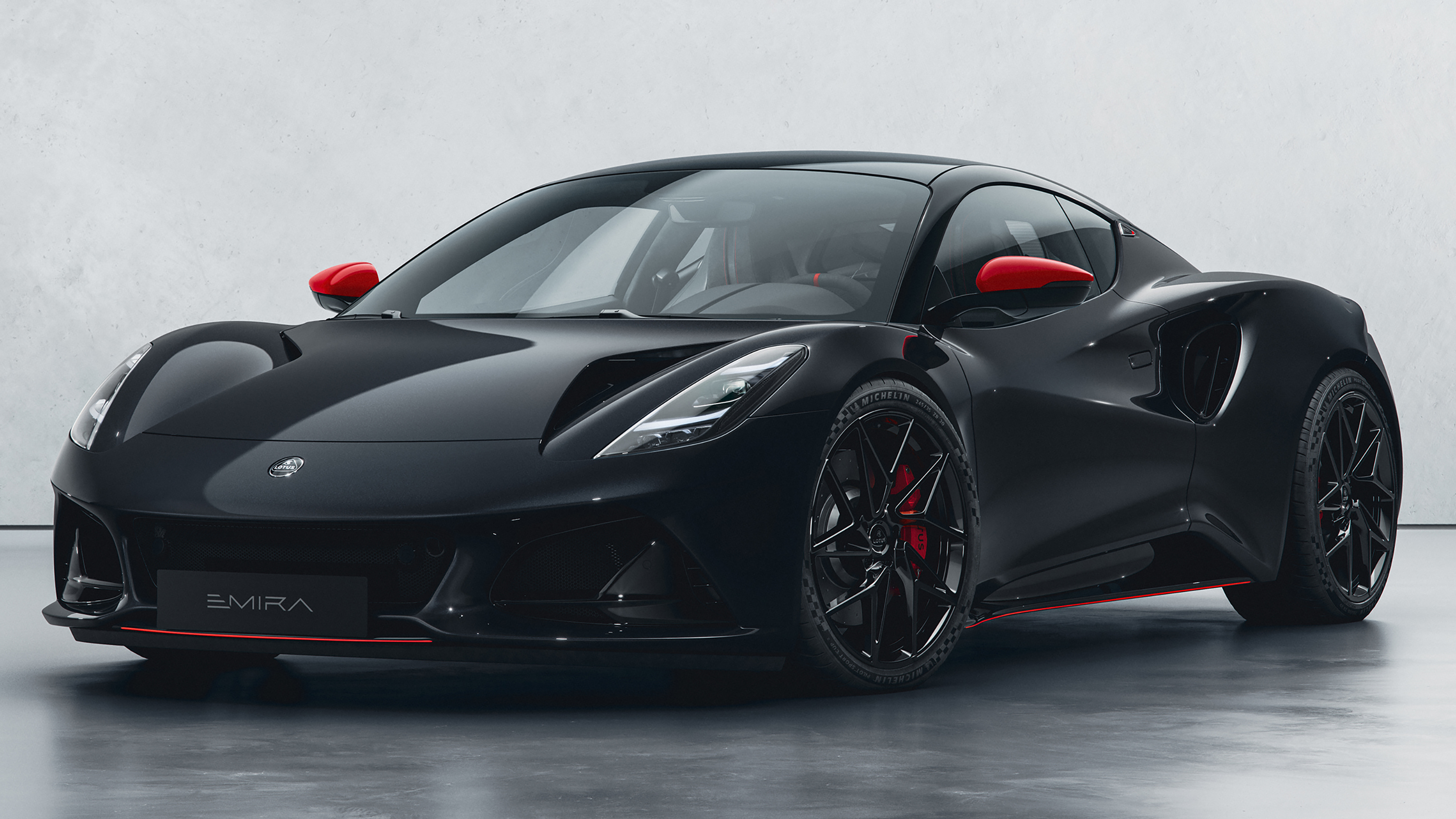 Lotus Emira Turbo SE - black front 3/4