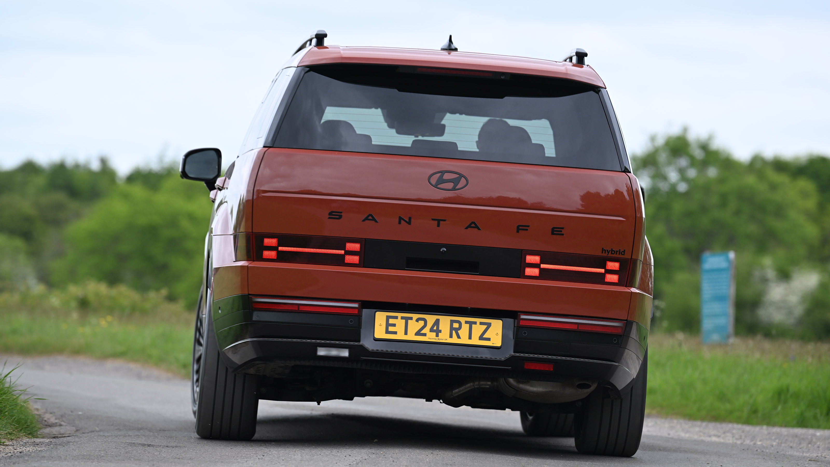 Hyundai Santa Fe - rear cornering 