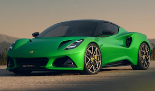 Lotus Emira V6 SE - Eos Green front 3/4