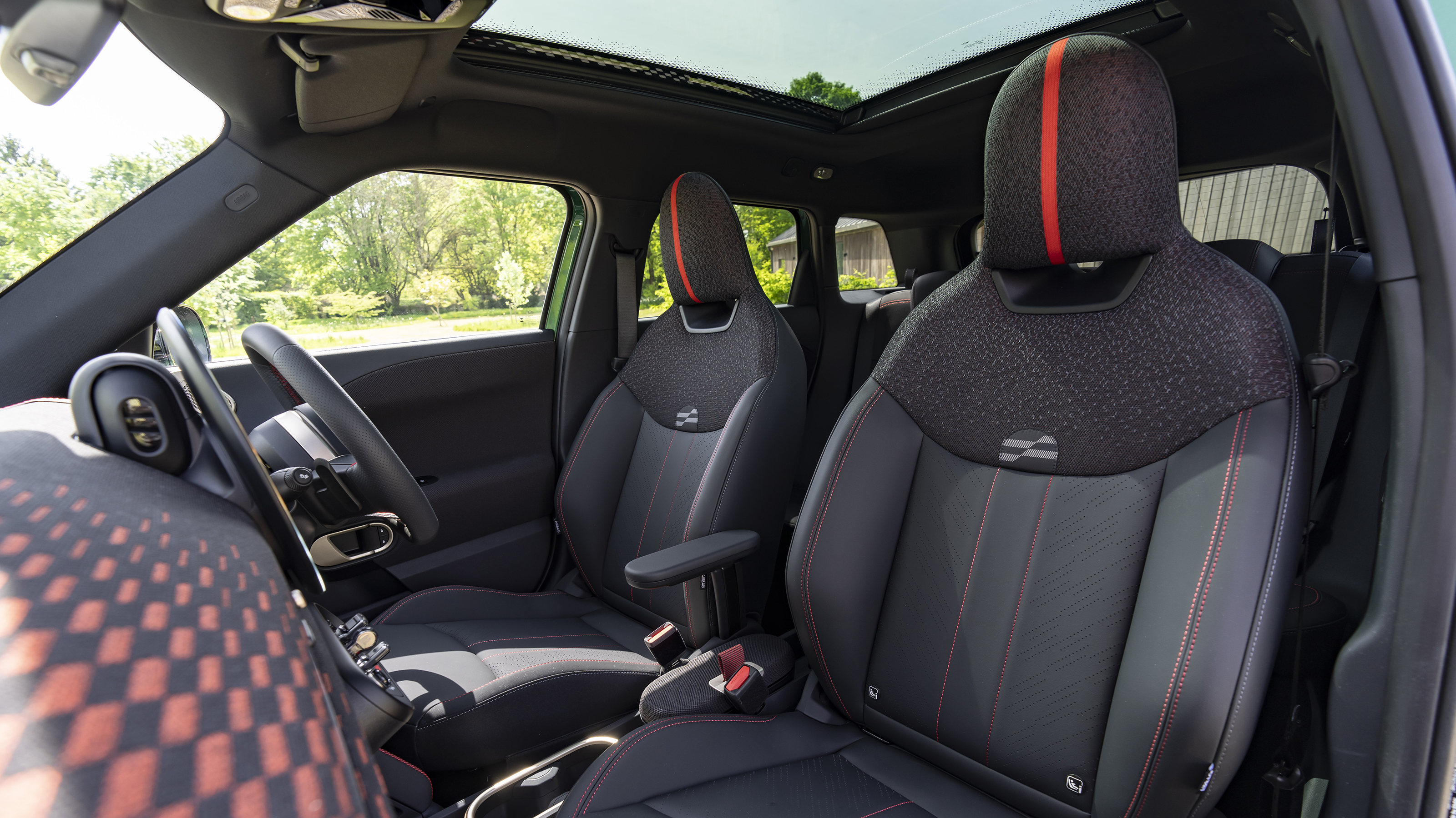 New MINI John Cooper Works Aceman - front interior, seats 