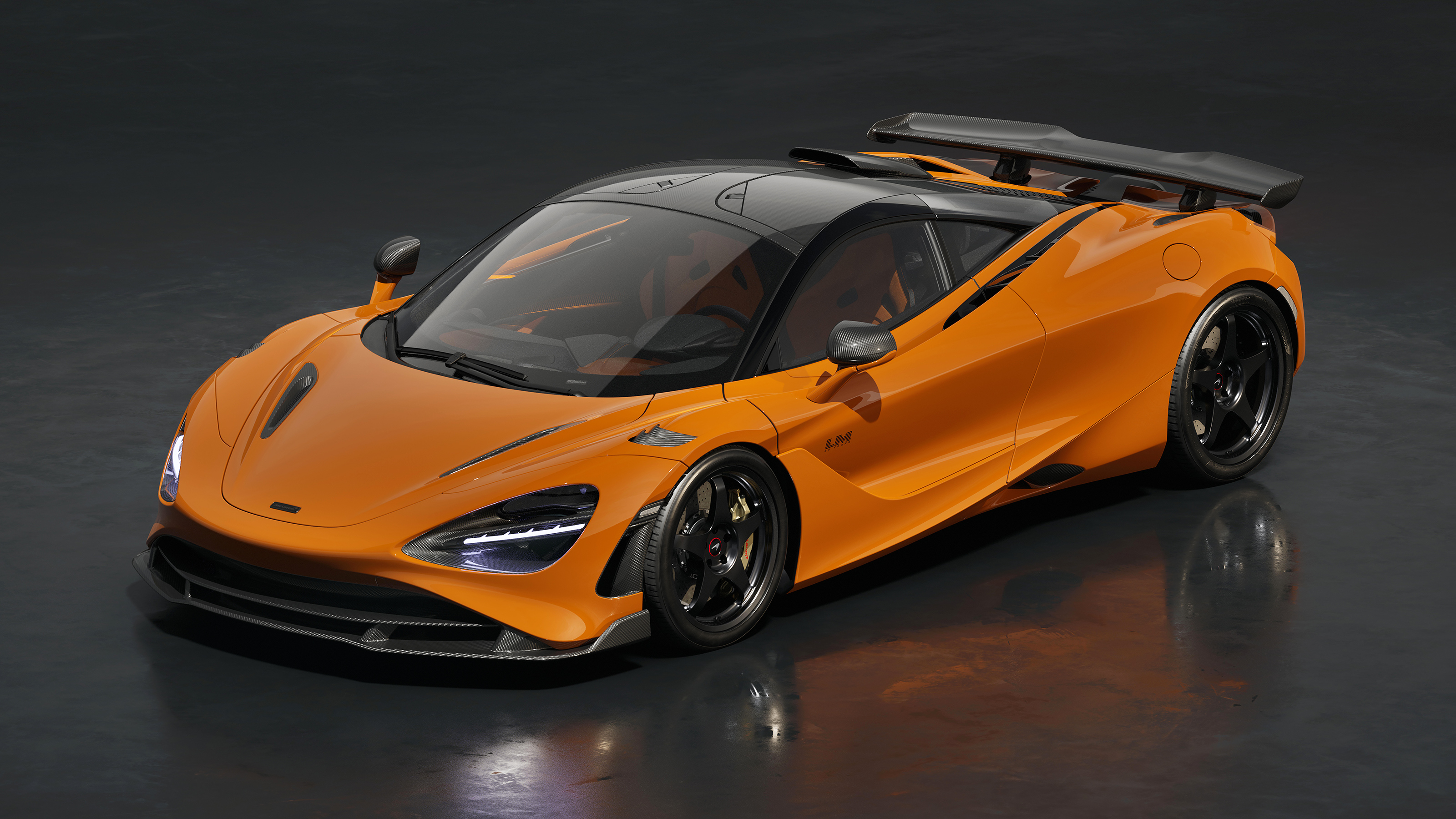 McLaren 750S Le Mans (orange) - front 3/4