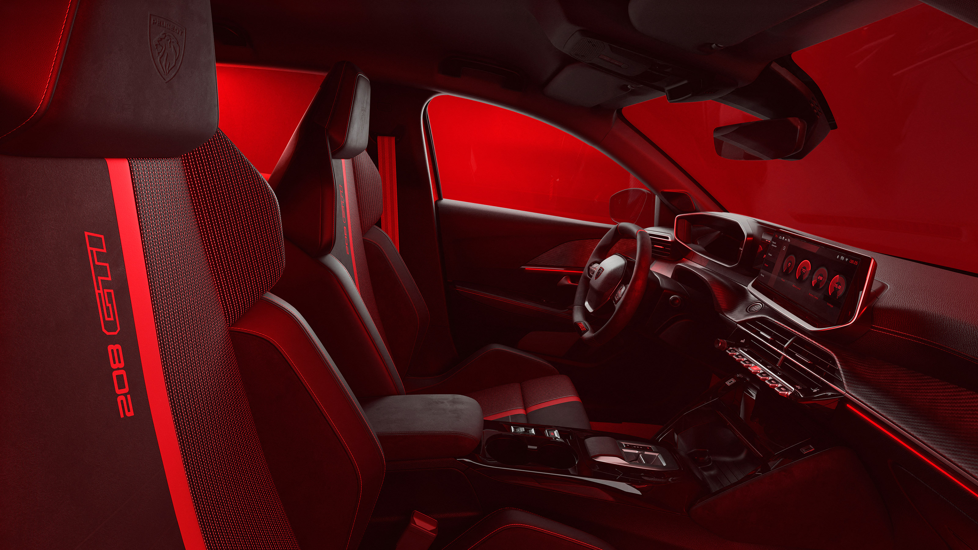 Peugeot E-208 GTi - front seats
