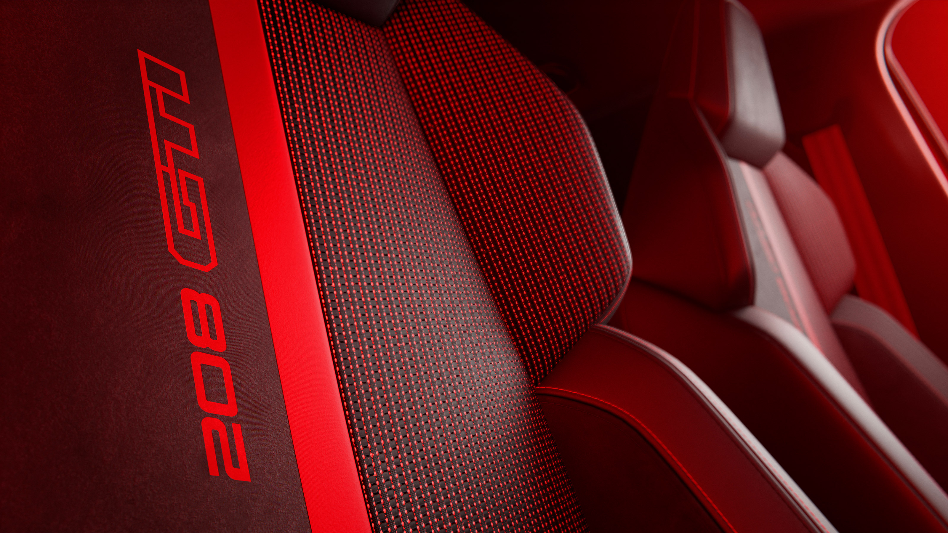Peugeot E-208 GTi - seat detail