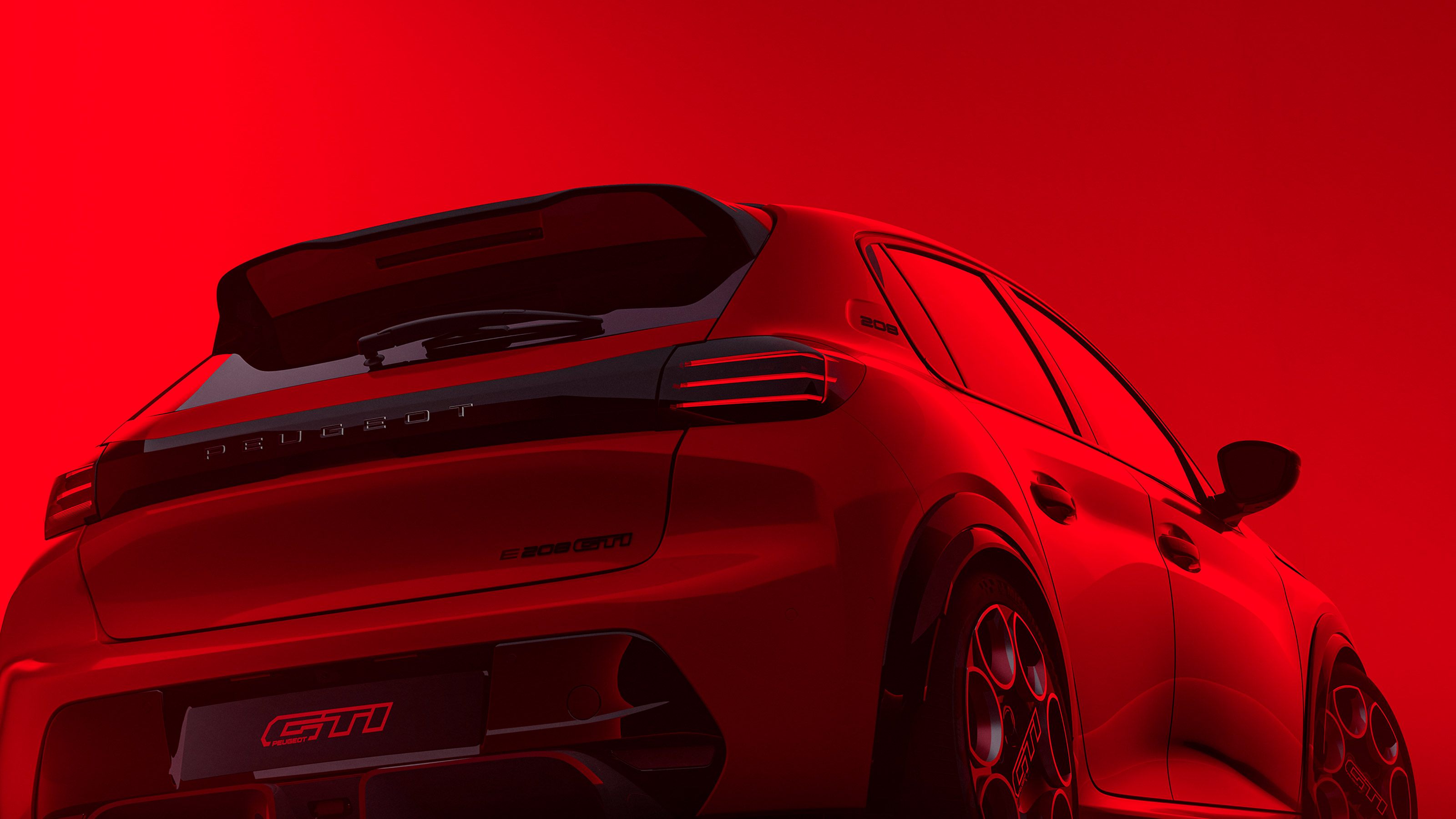 Peugeot E-208 GTi - rear detail