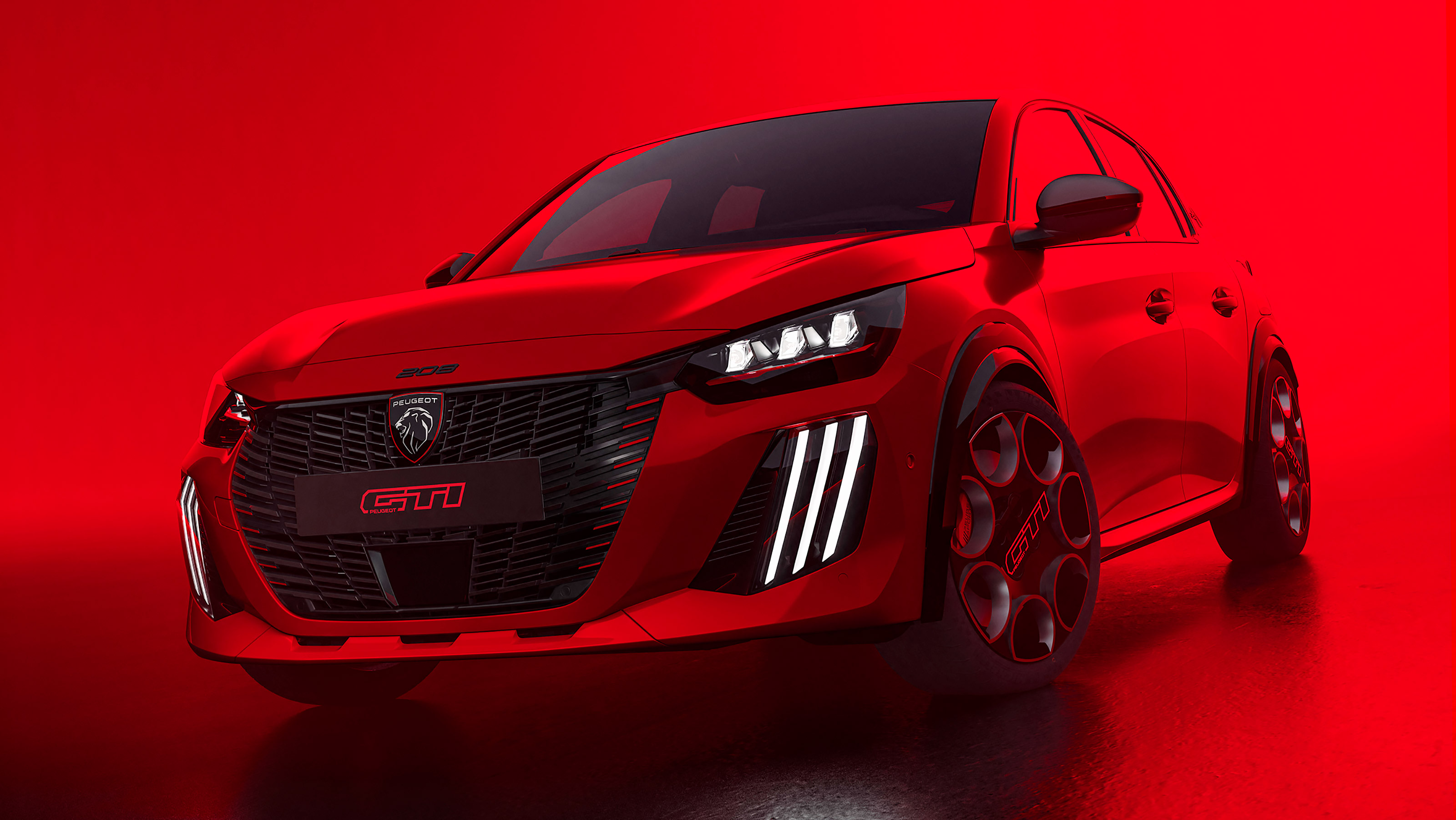 Peugeot E-208 GTi - front static