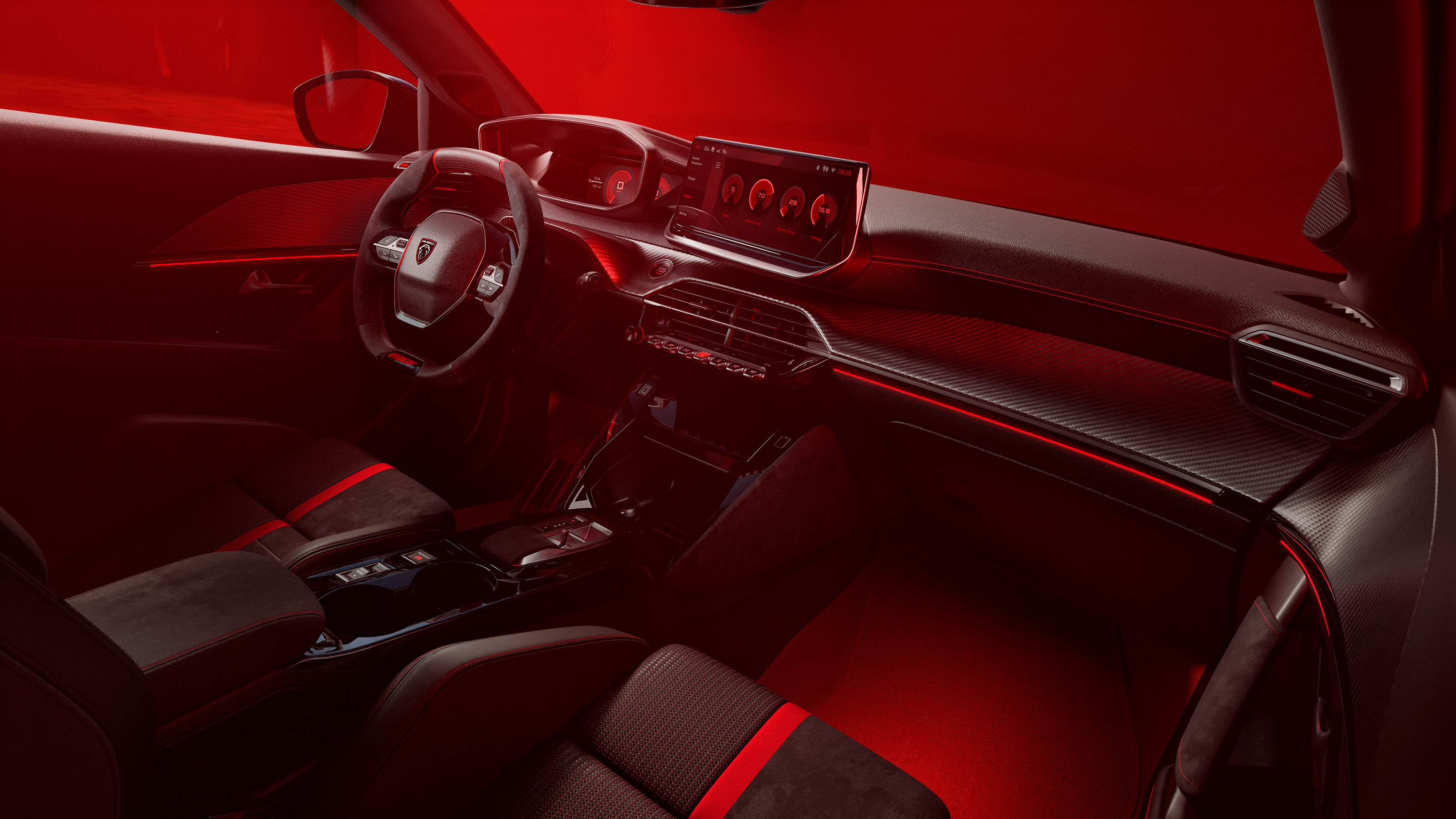 Peugeot E-208 GTi - cabin