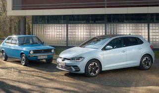 Volkswagen Polo Edition 50 - front 3/4 with classic Polo