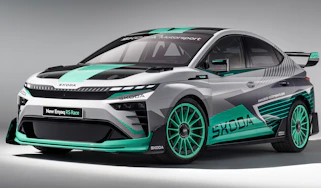 Skoda Enyaq RS Race concept - front 3/4