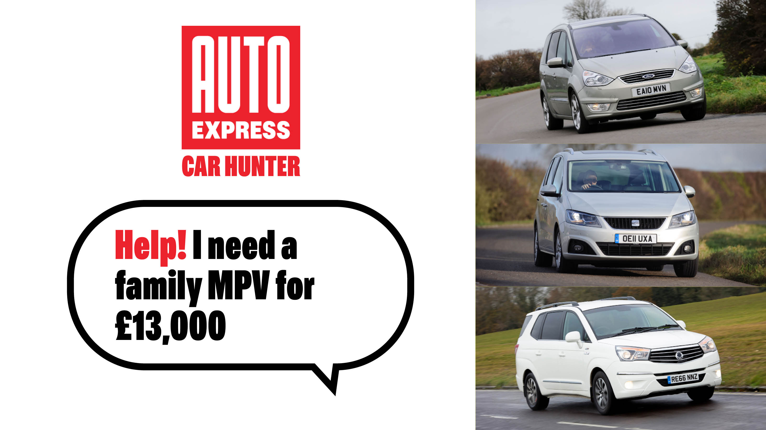 Used Car Hunter: £13k family MPVs