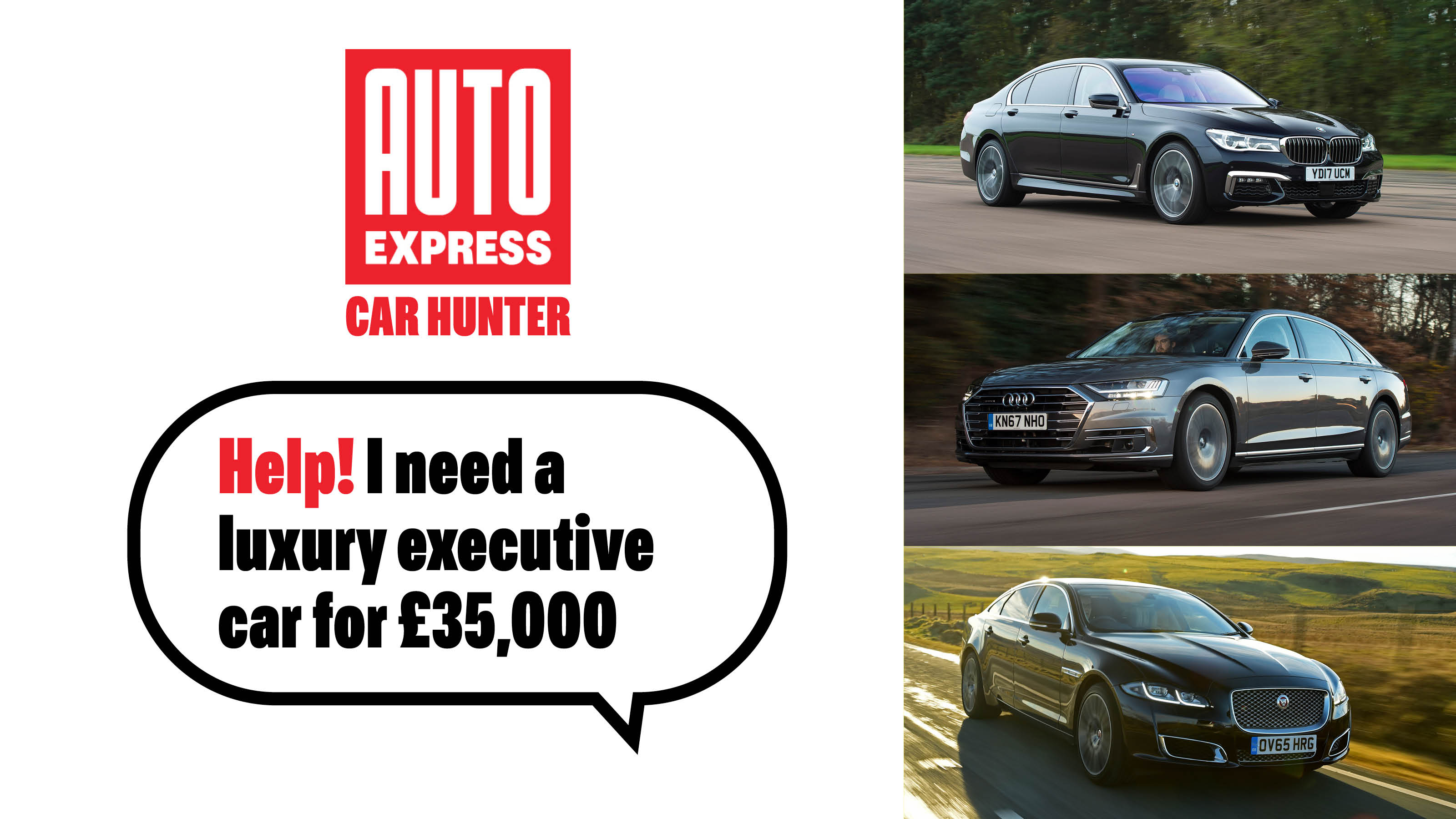 Used Car Hunter - luxury saloons, header image  