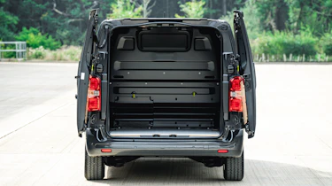 Vauxhall Vivaro Electric Pro - rear doors open