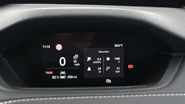 Skoda Enyaq vRS - dashboard screen