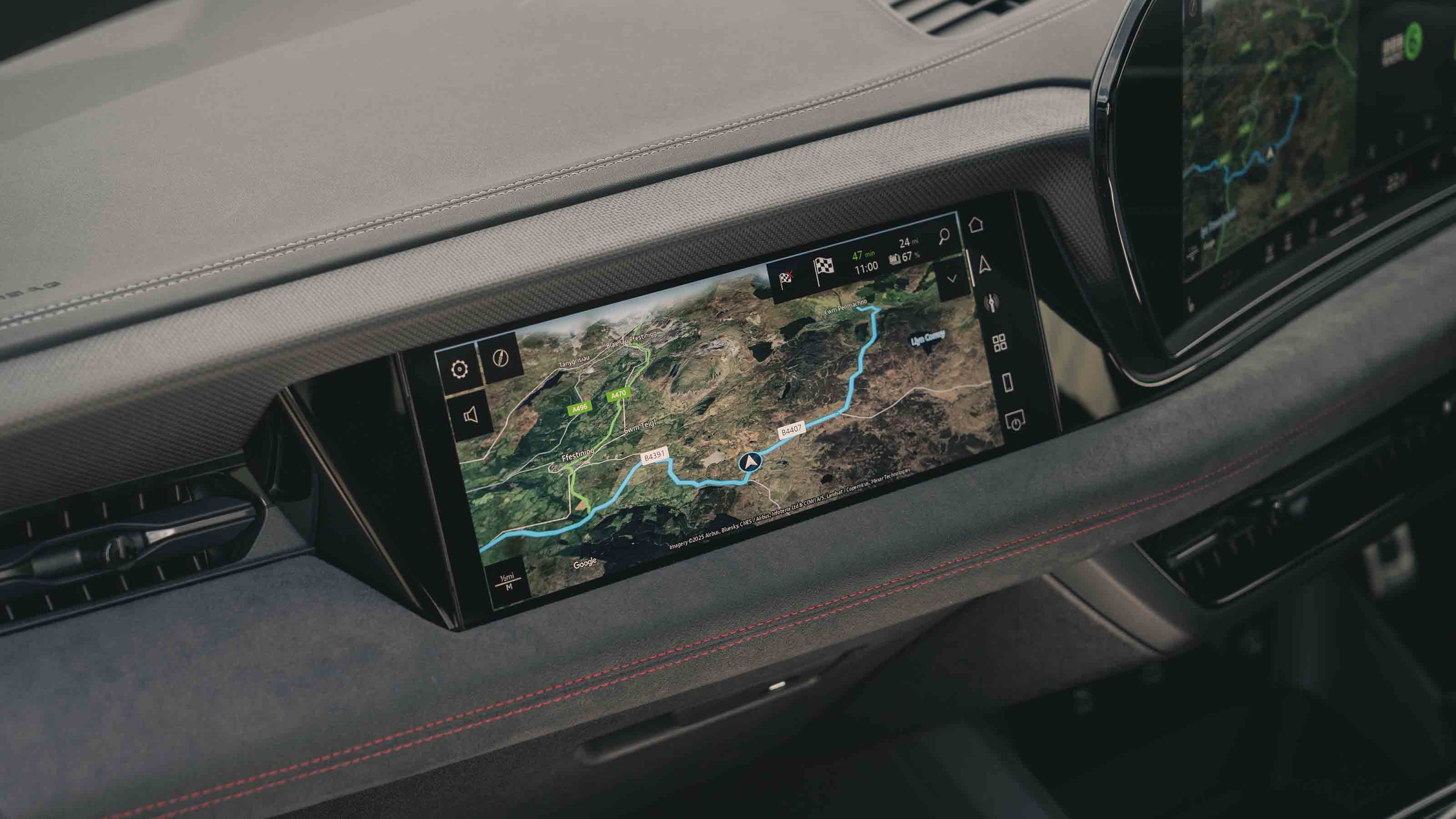 Audi A6 e-tron - passenger touchscreen