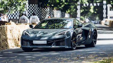 Chevrolet Corvette E-Ray at the 2025 Goodwood Festival of Speed - front cornering