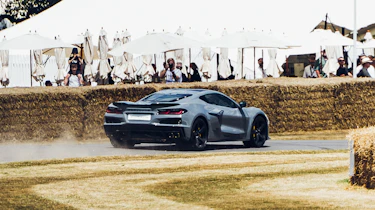 Chevrolet Corvette E-Ray at the 2025 Goodwood Festival of Speed - rear cornering