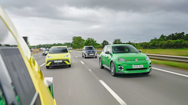 Renault 5, BYD Dolphin Surf and Hyundai Inster - front tracking