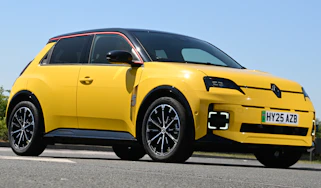 Electric car charging mega test - Renault 5 front angled
