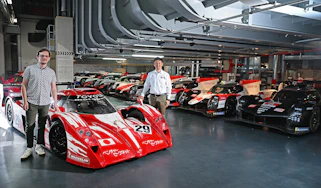 Gazoo racing - Tom in a room of endurance cars
