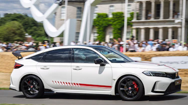Honda Civic Type R Ultimate Edition - side profile up the Goodwood hill
