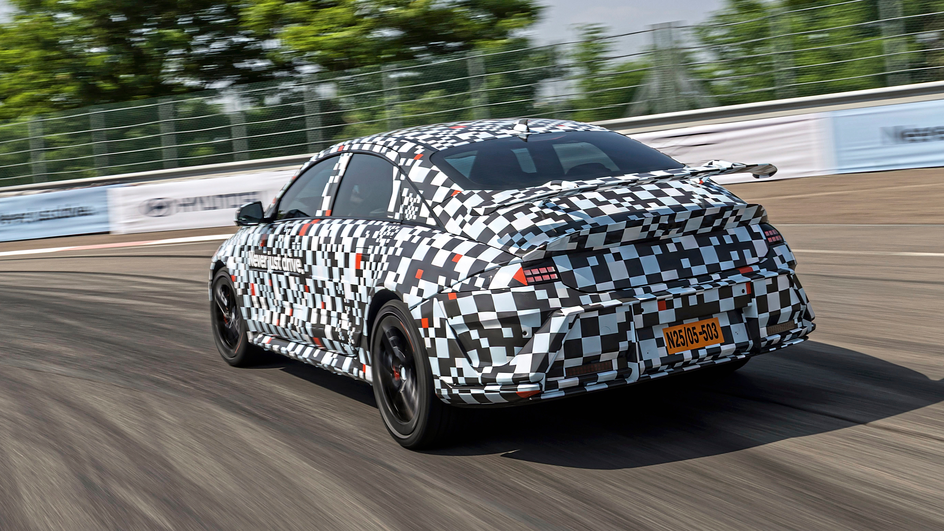 Hyundai Ioniq 6 N prototype - rear tracking