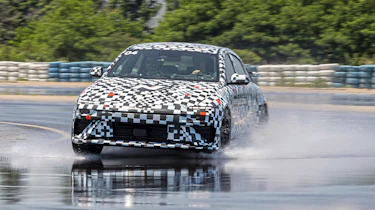Hyundai Ioniq 6 N prototype - front cornering (wet)