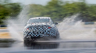 Hyundai Ioniq 6 N prototype - rear drifting (wet)