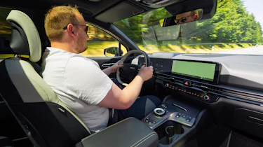 Ellis Hyde driving the Kia Sportage