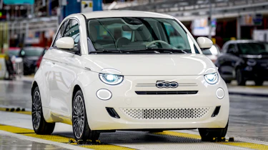 New Fiat 500 Hybrid - factory front 3/4