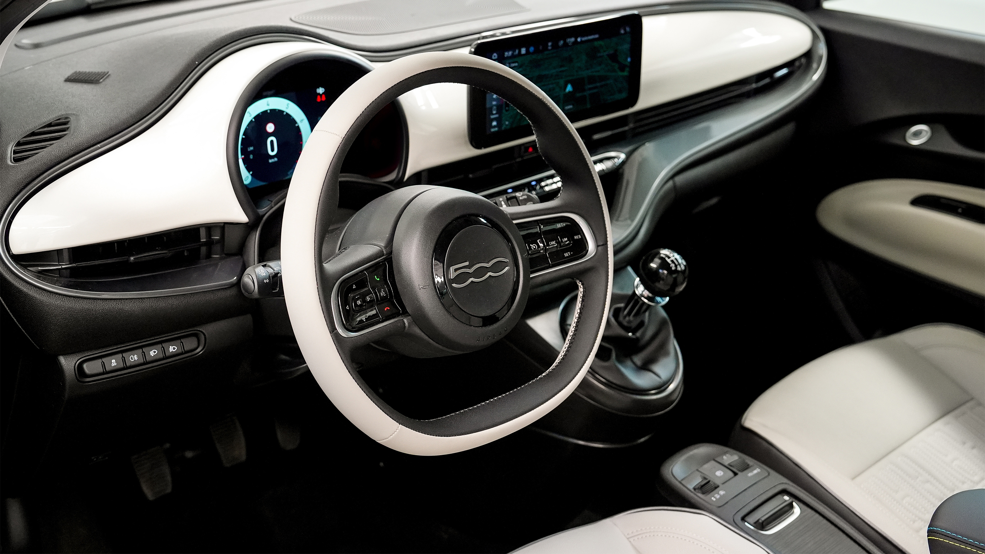 New Fiat 500 Hybrid - interior overview