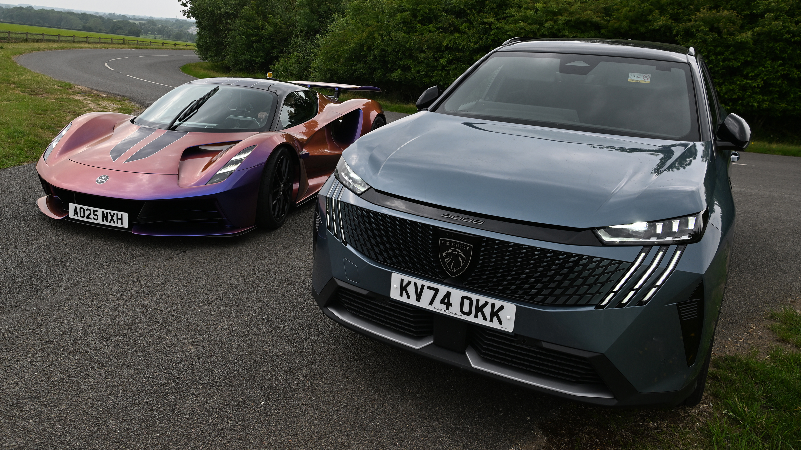 Peugeot 5008 Hybrid GT long-term - front with Lotus