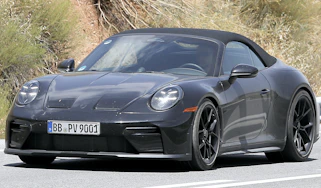 Porsche 911 Speedster Mule - front 3/4