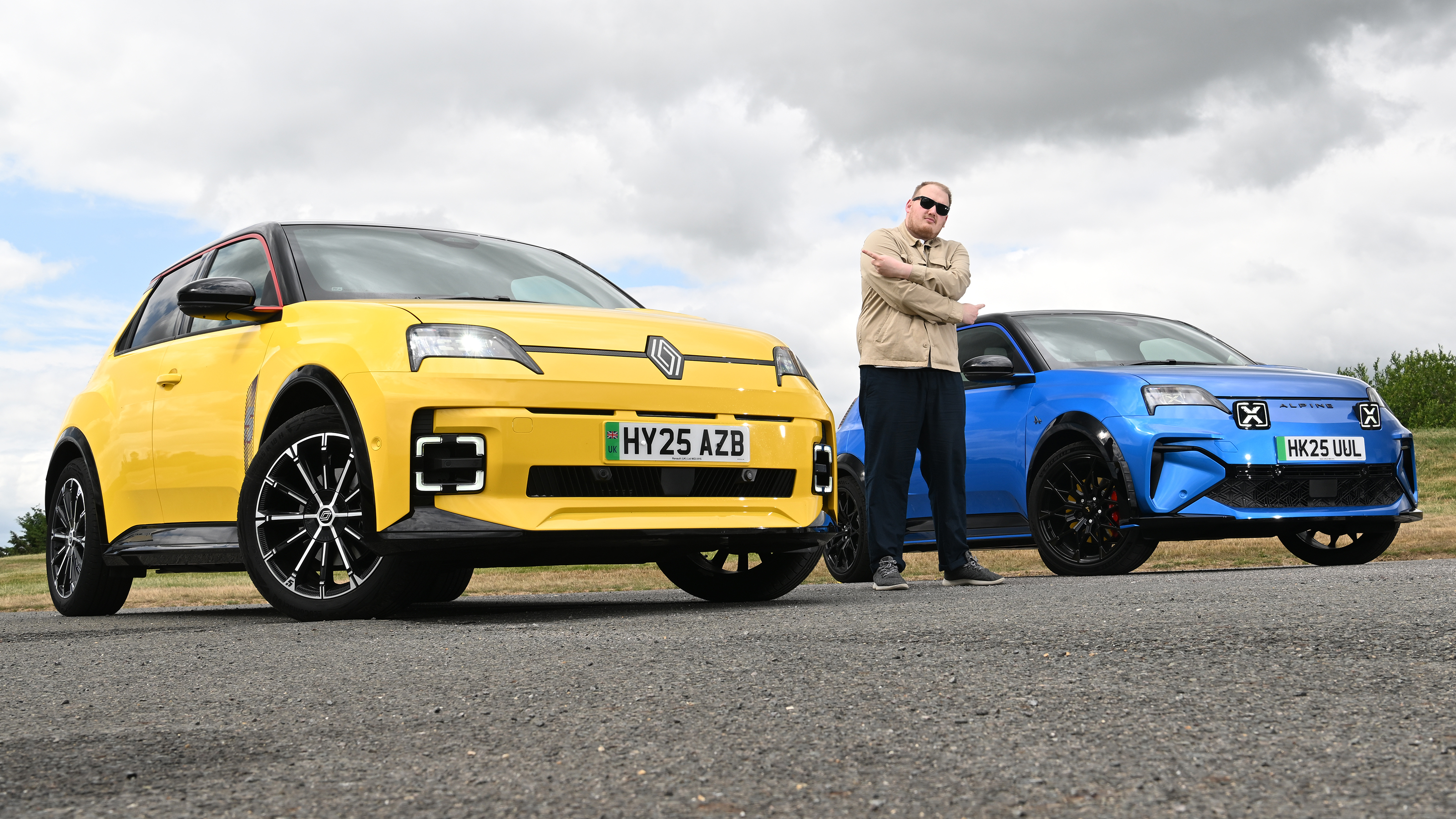Renault 5 E-Tech Iconic Five long-term - front with Alpine 