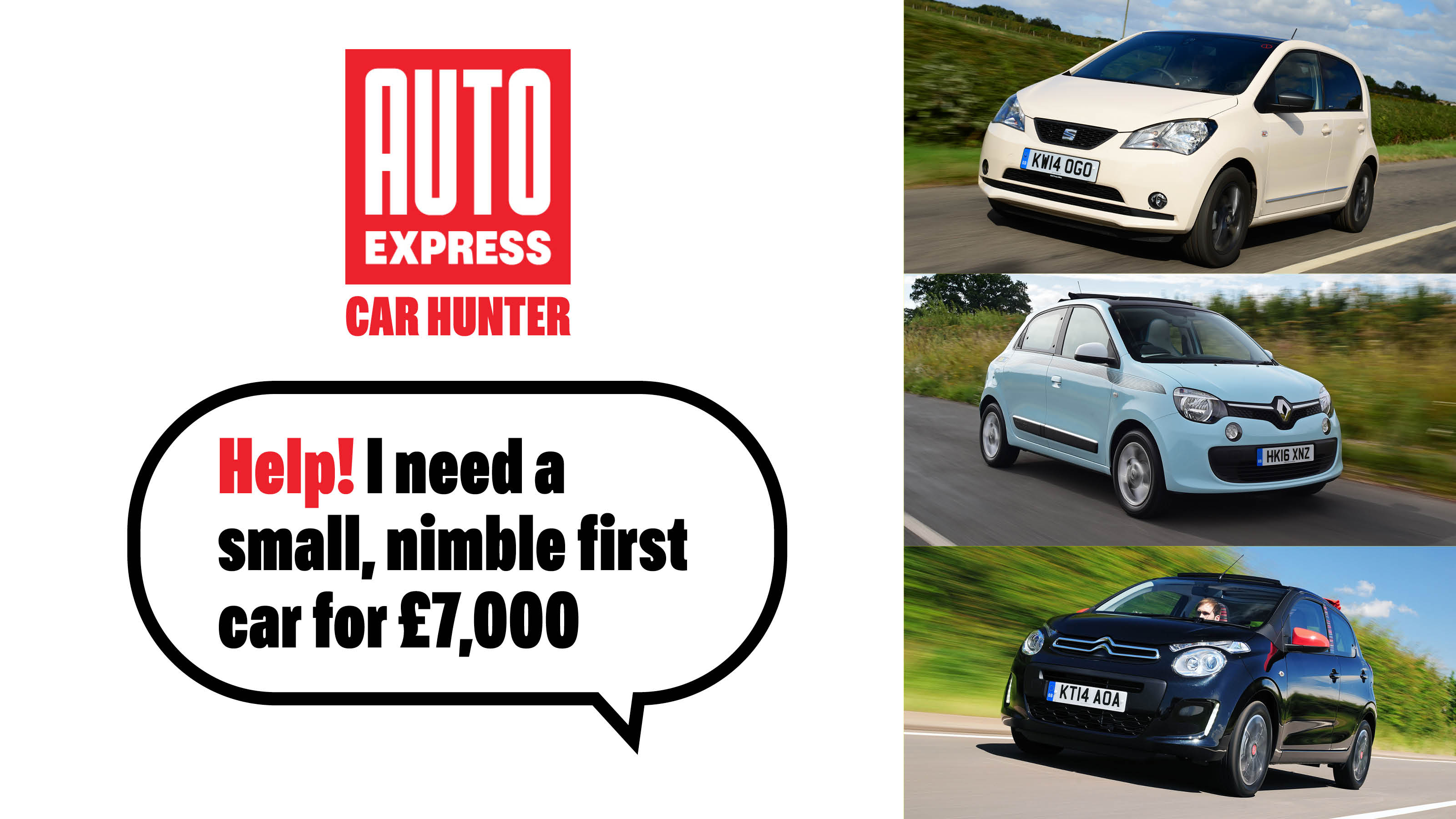 Used Car Hunter - small, nimble first cars for £7,000 - header image 