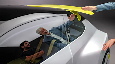 Vauxhall Corsa GSE Vision Gran Turismo concept Mark Andrews and Jordan Katsianis window
