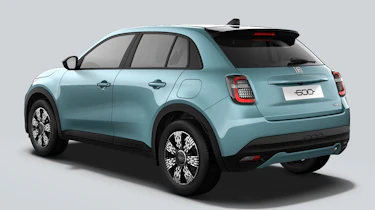 Fiat 600 Hybrid - blue rear 3/4