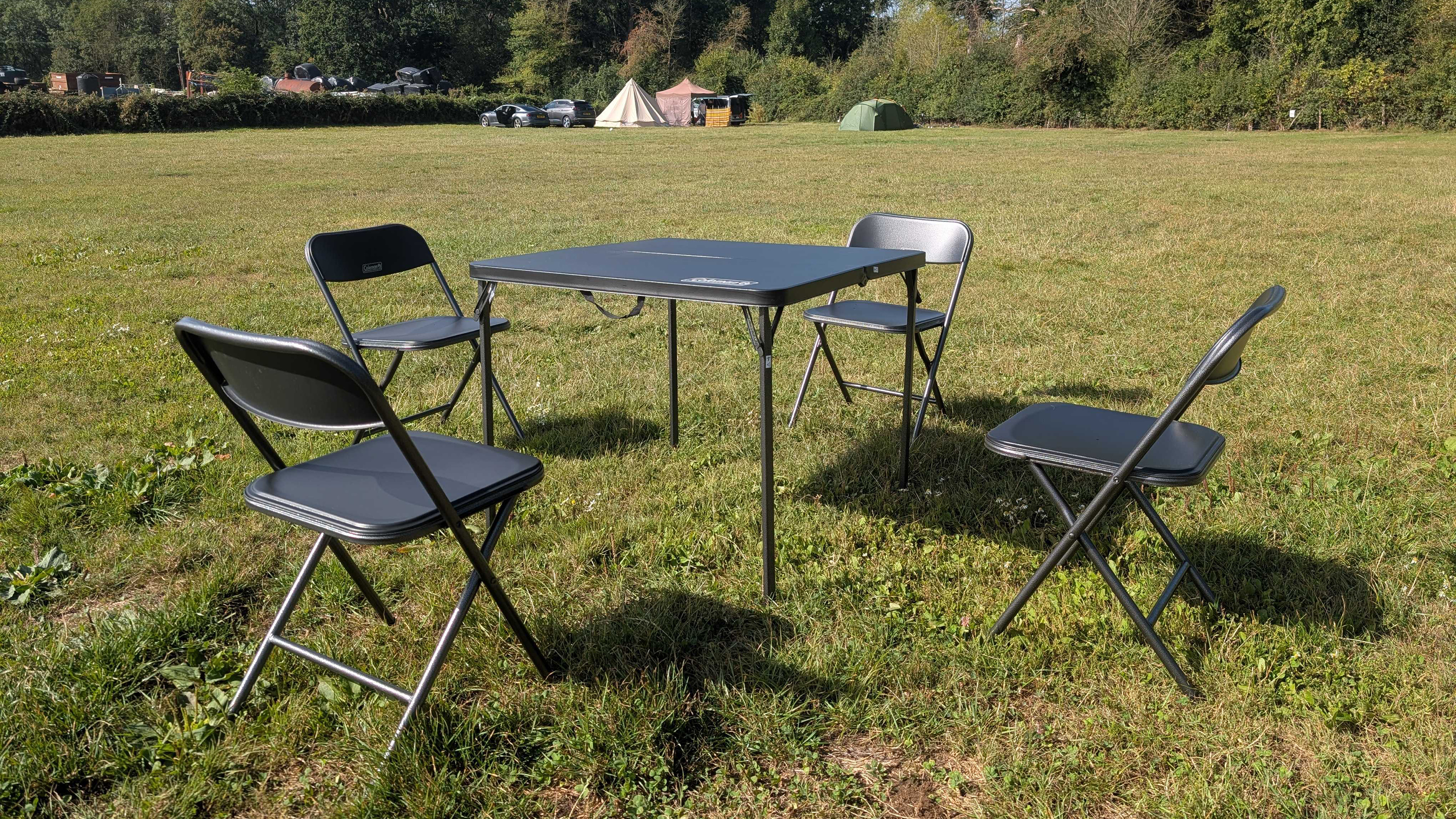 Coleman Pack-Away 4 Person Table &amp; Chairs Set