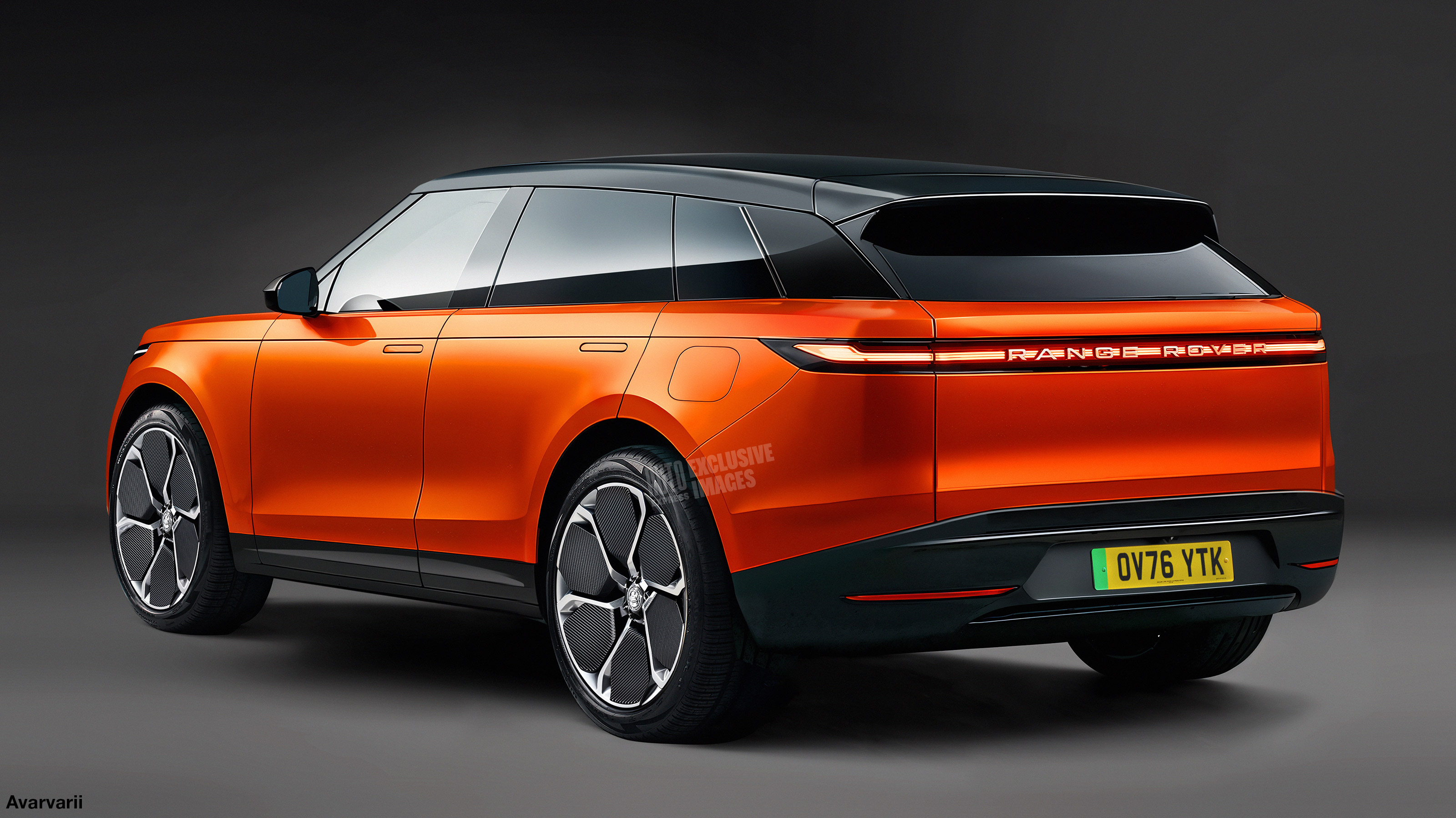 Range Rover Velar EV - rear (watermarked)