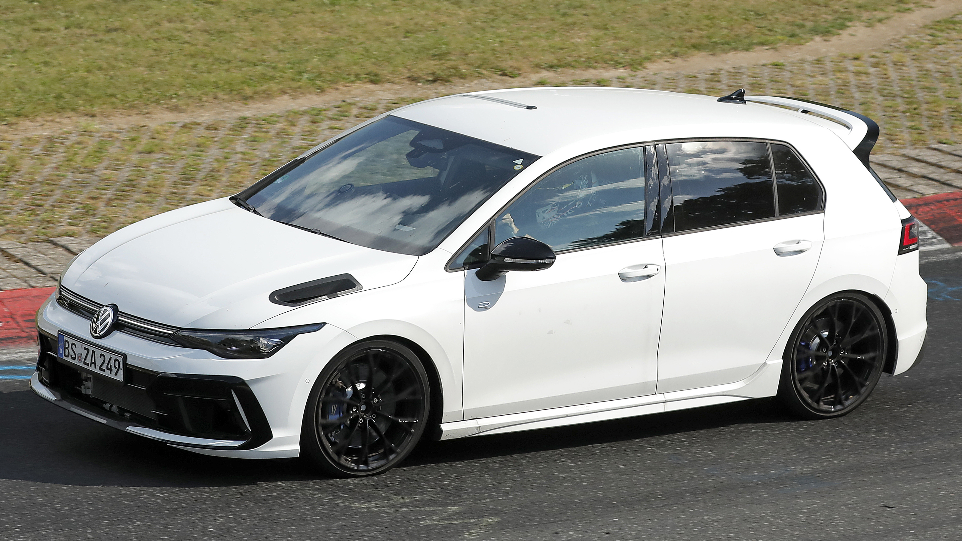 VW Golf R spy shot - front angled