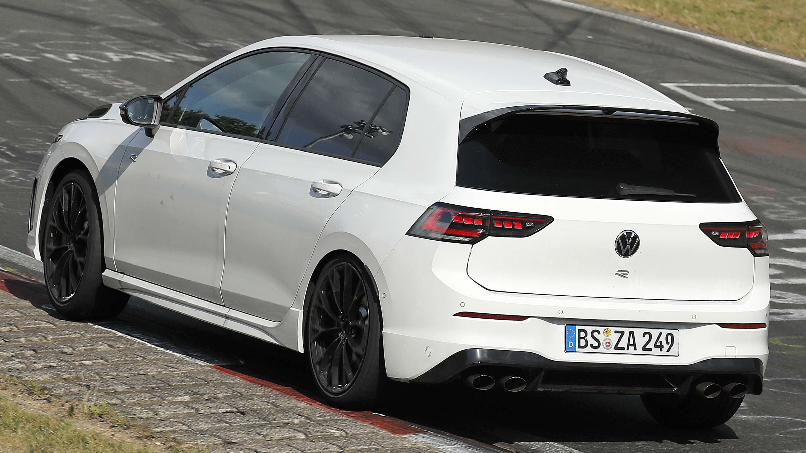 VW Golf R spy shot - rear 3/4