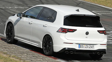 VW Golf R spy shot - rear 3/4