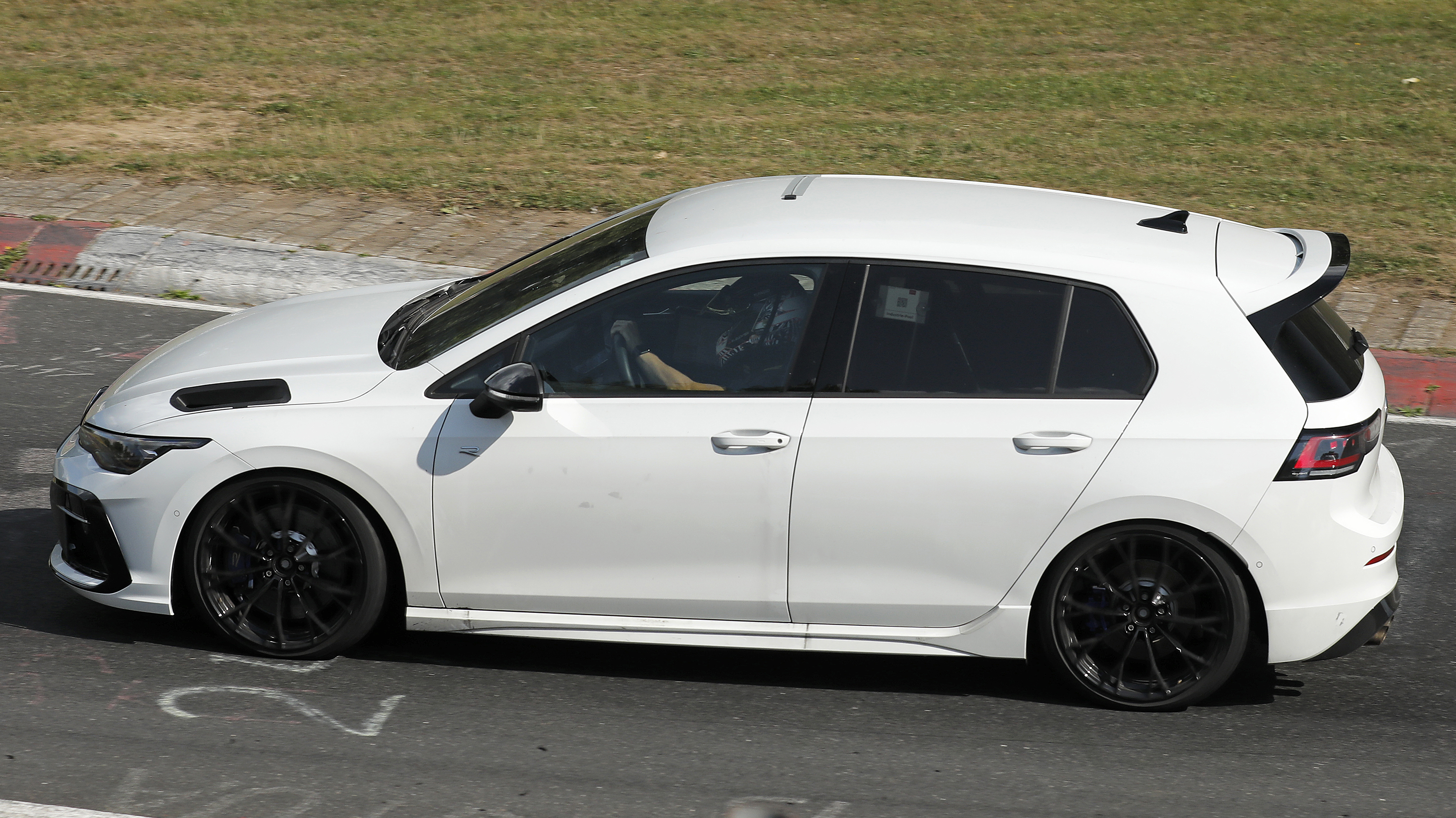 VW Golf R spy shot - rear angled