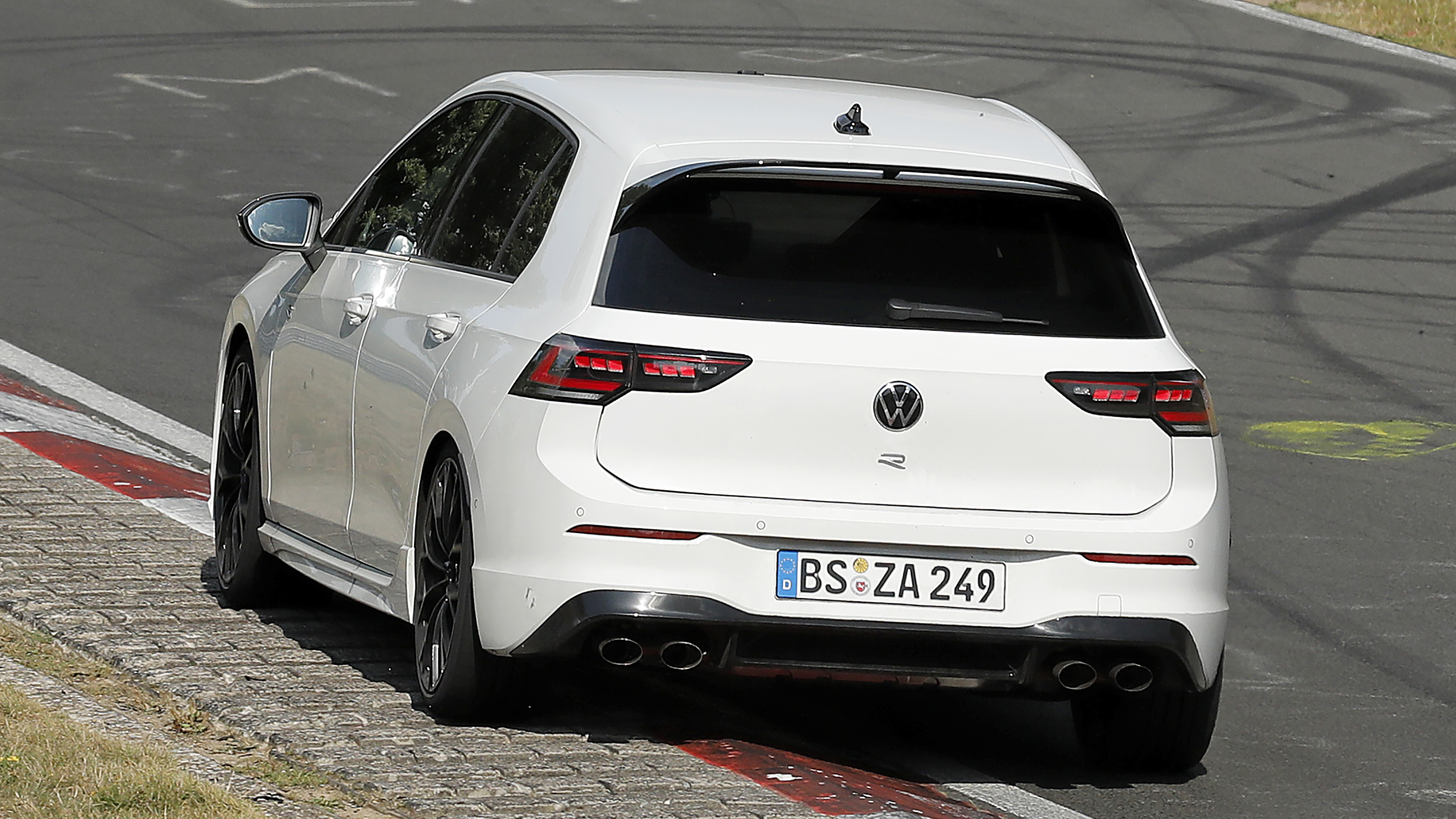 VW Golf R spy shot - rear end
