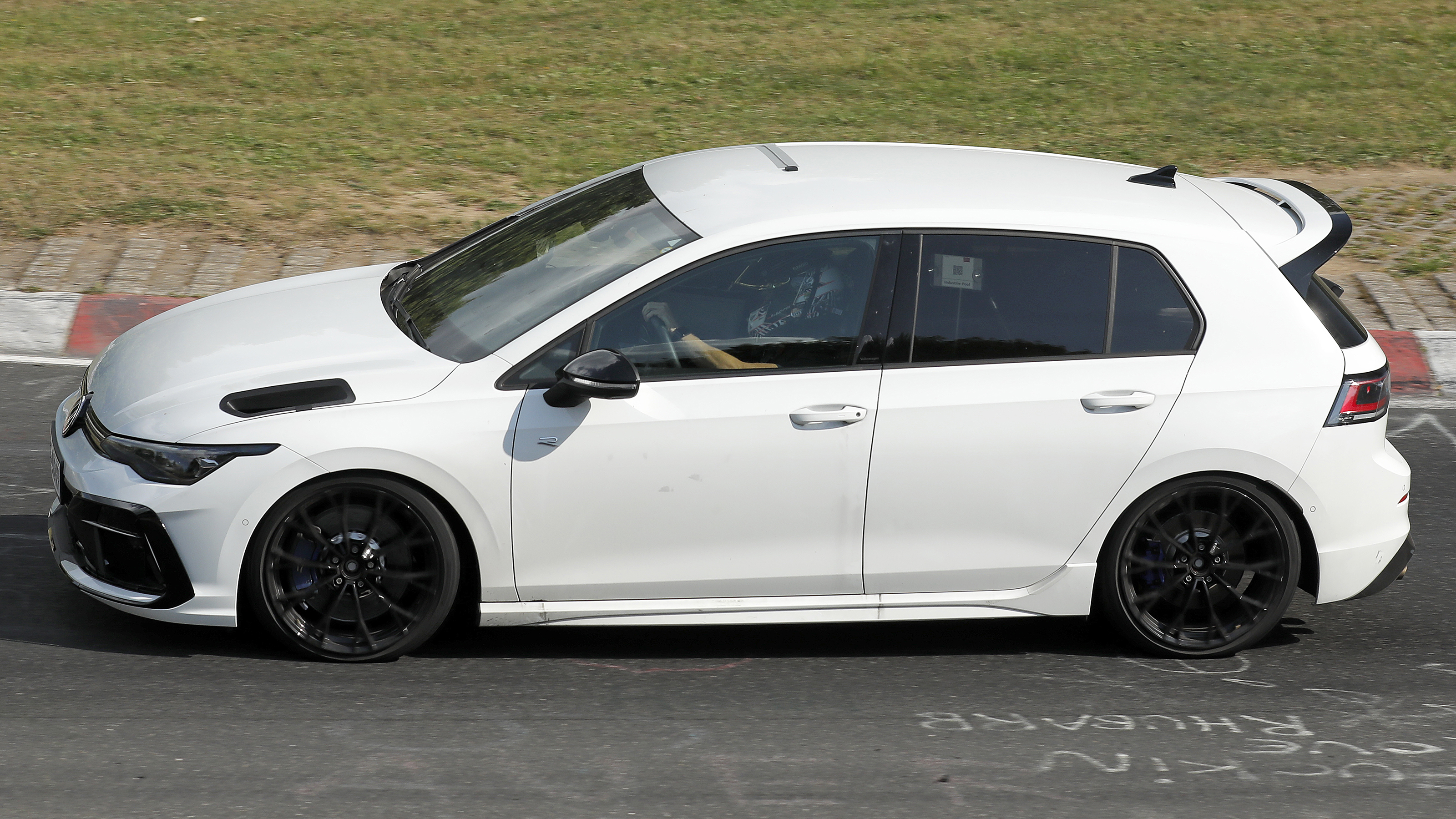 VW Golf R spy shot - side profile