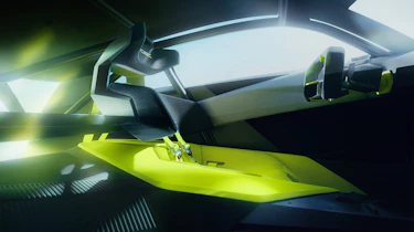Vauxhall Corsa GSE Vision Gran Turismo concept render cabin