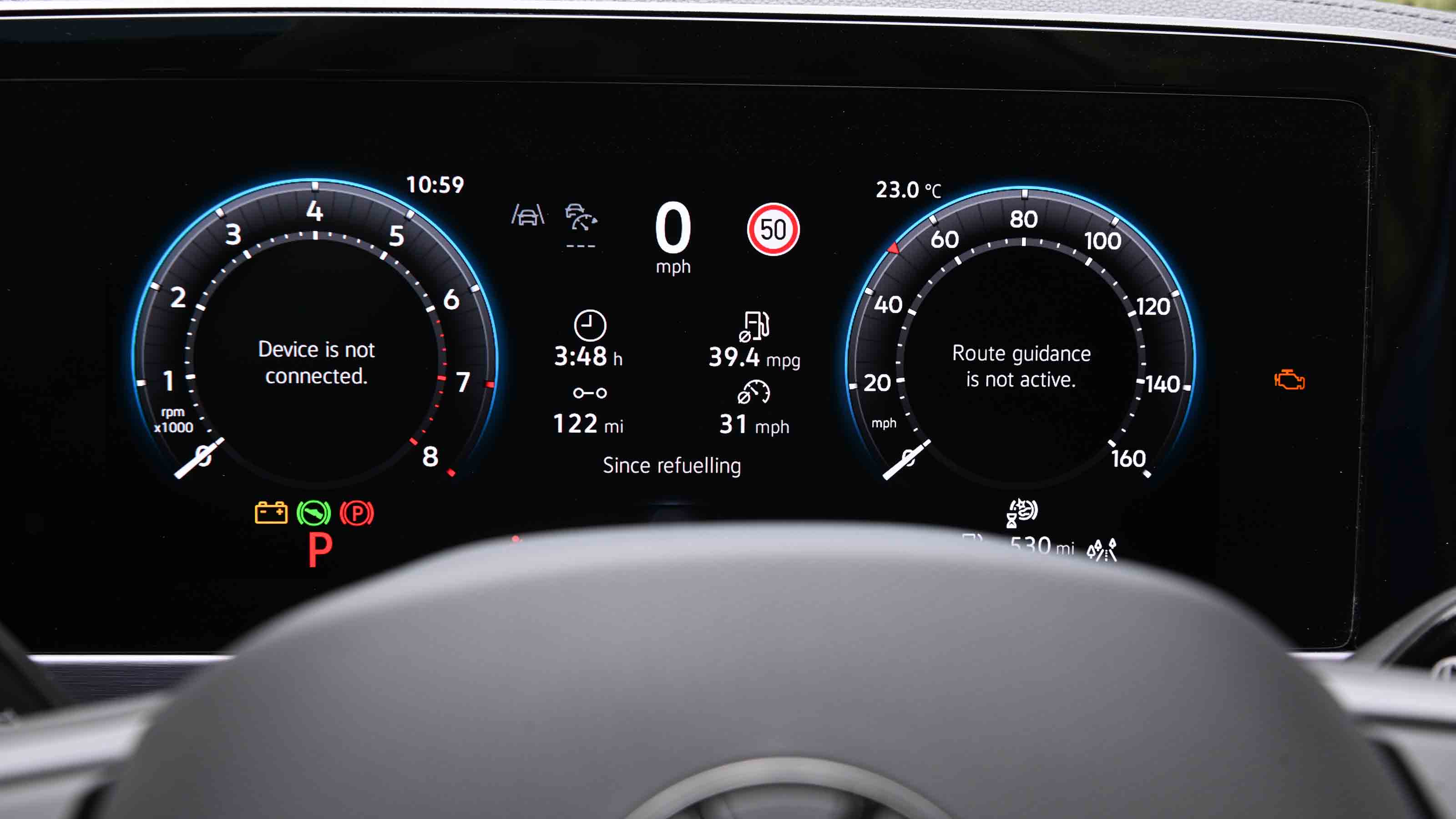 Volkswagen Passat - digital instrument cluster